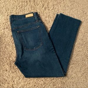 Halogen Side Stripe Straight Crop Jeans